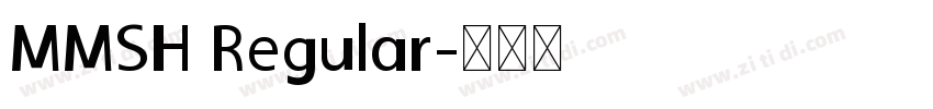 MMSH Regular字体转换